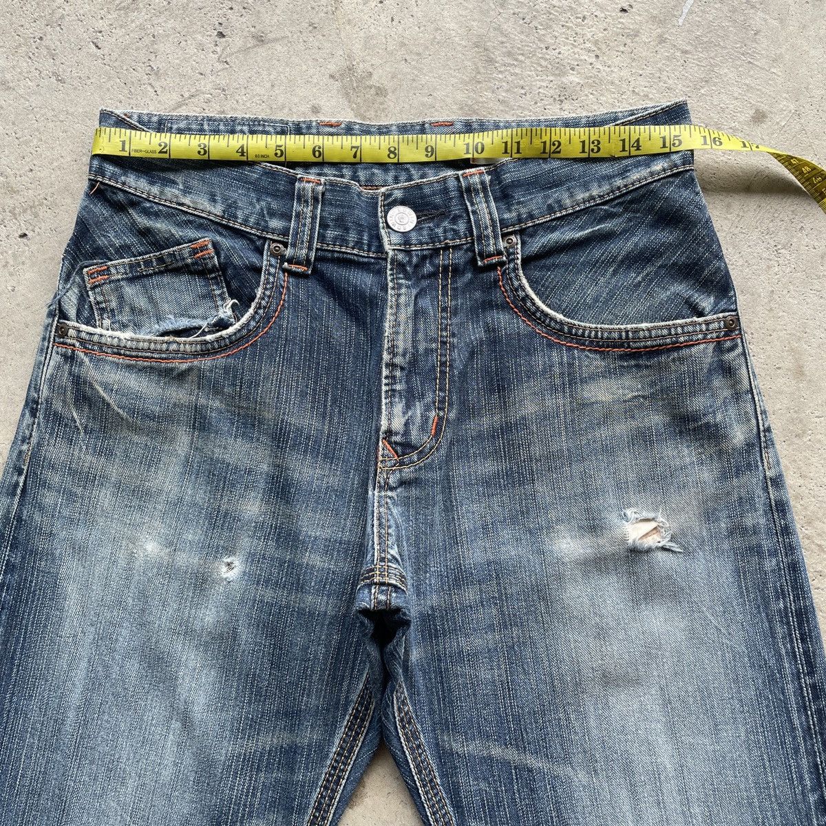 Edwin Vintage Edwin Xv-s Faded Jeans Pants Denim W31x33 Size US 31 - 6 Thumbnail