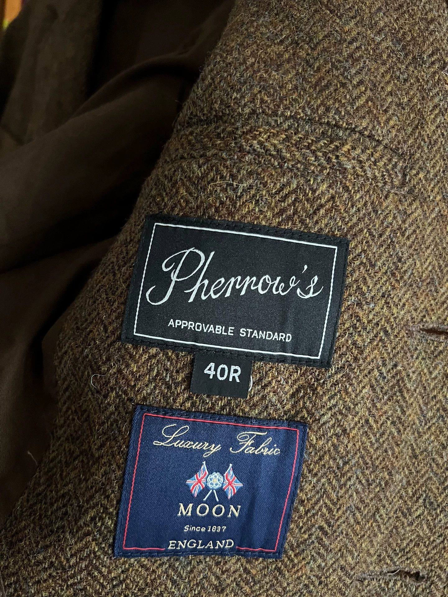 Pherrow's Pherrows Japan Vintage Wool Suit Set Rare High End Size 40R - 6 Thumbnail