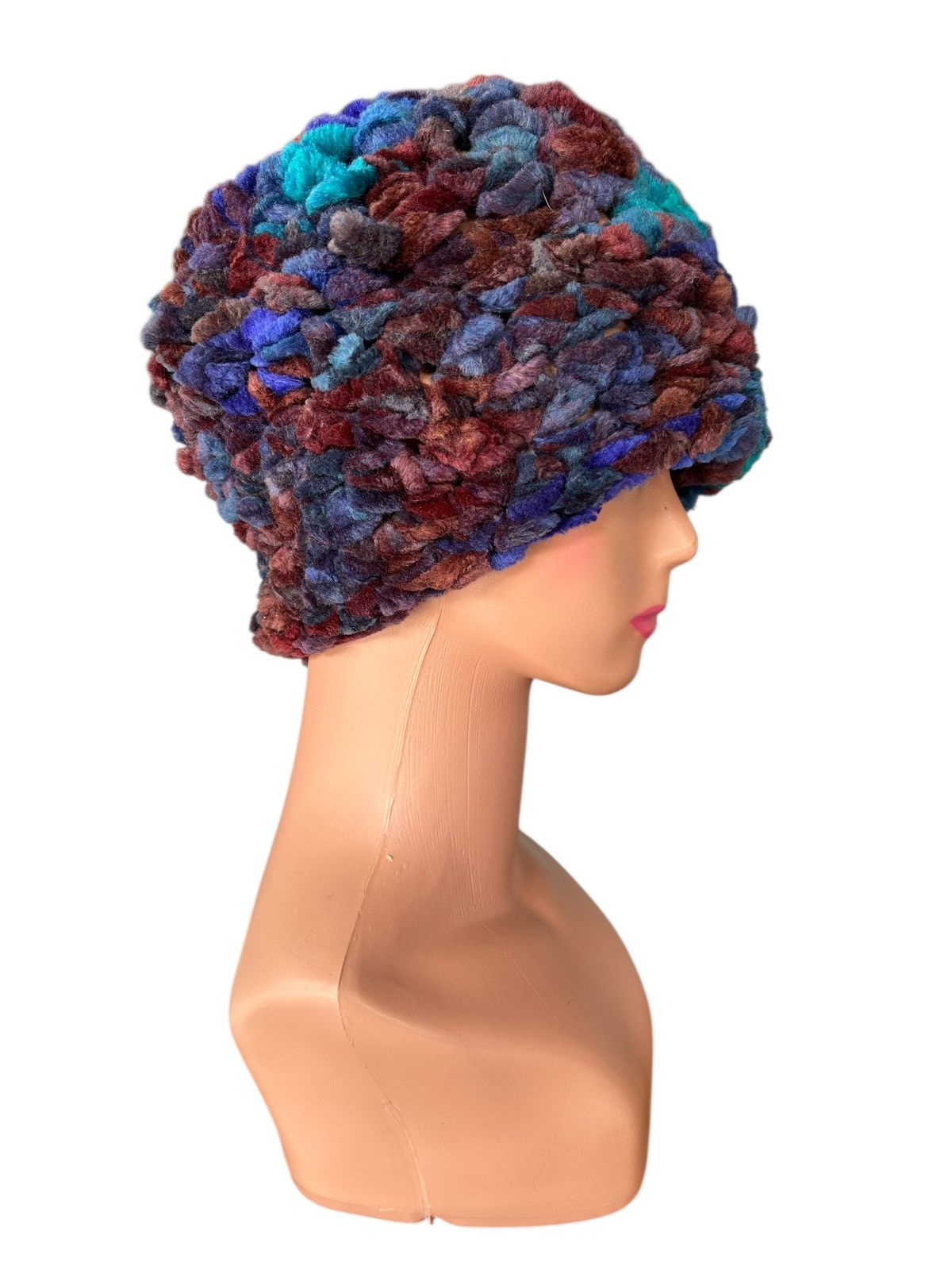 Kapital Crochet Knitted Handmade big Beanie Hats Size ONE SIZE - 8 Thumbnail