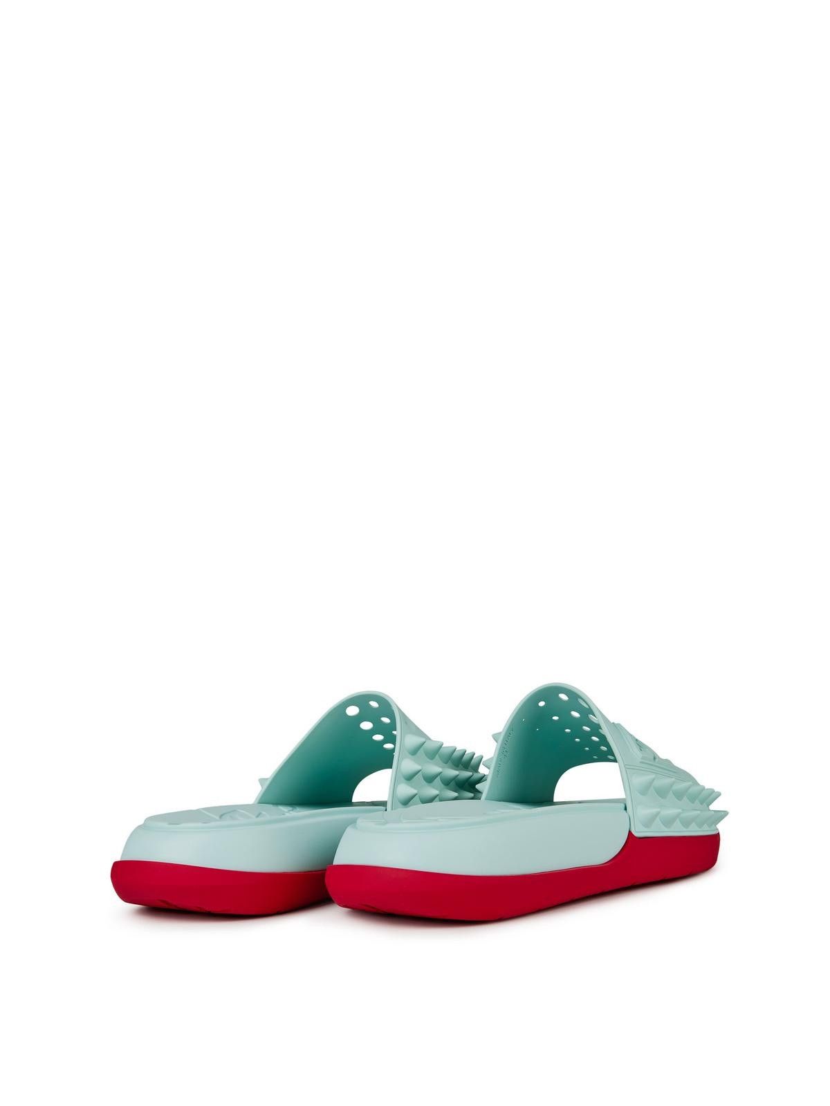 Christian Louboutin o1s1wg111025 Slide in Sky Blue Size US 8 / EU 41 - 6 Thumbnail