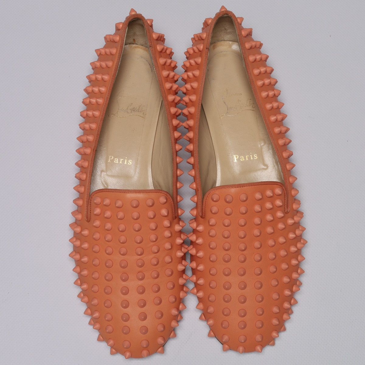Christian Louboutin Spike Patent Loafers Shoes