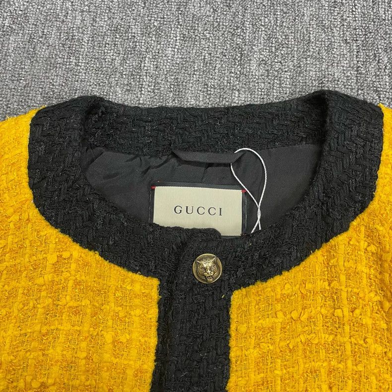 Gucci Gucci Yellow small fragrant style coat 2503-Nextarrow Size US XXS / EU 40 - 3 Thumbnail