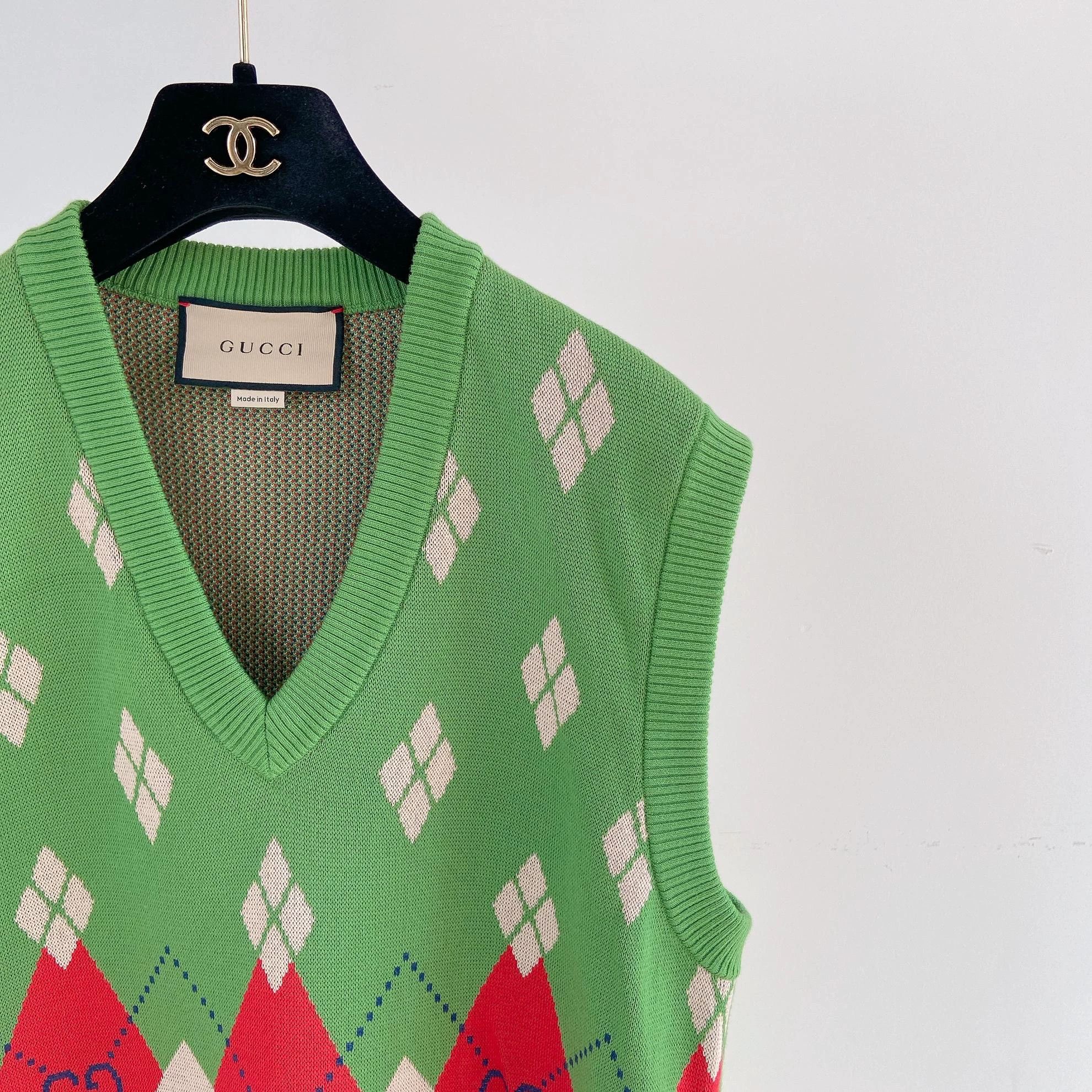 Gucci Gucci Green Knit Vest L Size Size L / US 10 / IT 46 - 3 Thumbnail