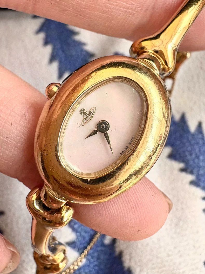 Vivienne Westwood Vivienne Westwood Vintage Mother-of-Pearl Dial Golden Bone Size ONE SIZE - 8 Thumbnail