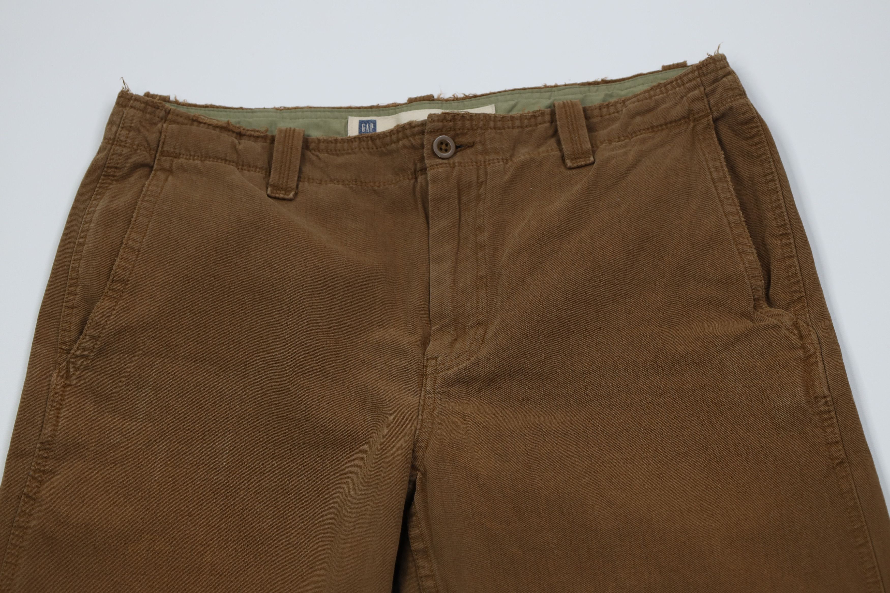 Gap Vintage Y2K Gap Pinstriped Boot Cut Wide Leg Pants Brown Size US 36 / EU 52 - 2 Thumbnail