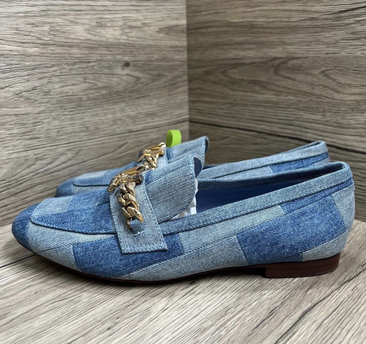 Louis Vuitton Louis Vuitton Upper Case Denim Damier Chain Loafers J41 Size US 6 / IT 36 - 1 Thumbnail