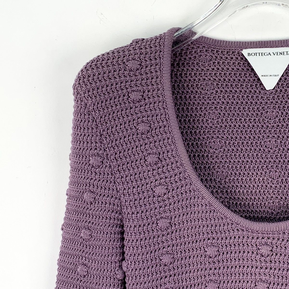 Bottega Veneta Bottega Veneta Taro Purple Long Sleeve Knit Sweater K26WX Size XS / US 0-2 / IT 36-38 - 3 Thumbnail