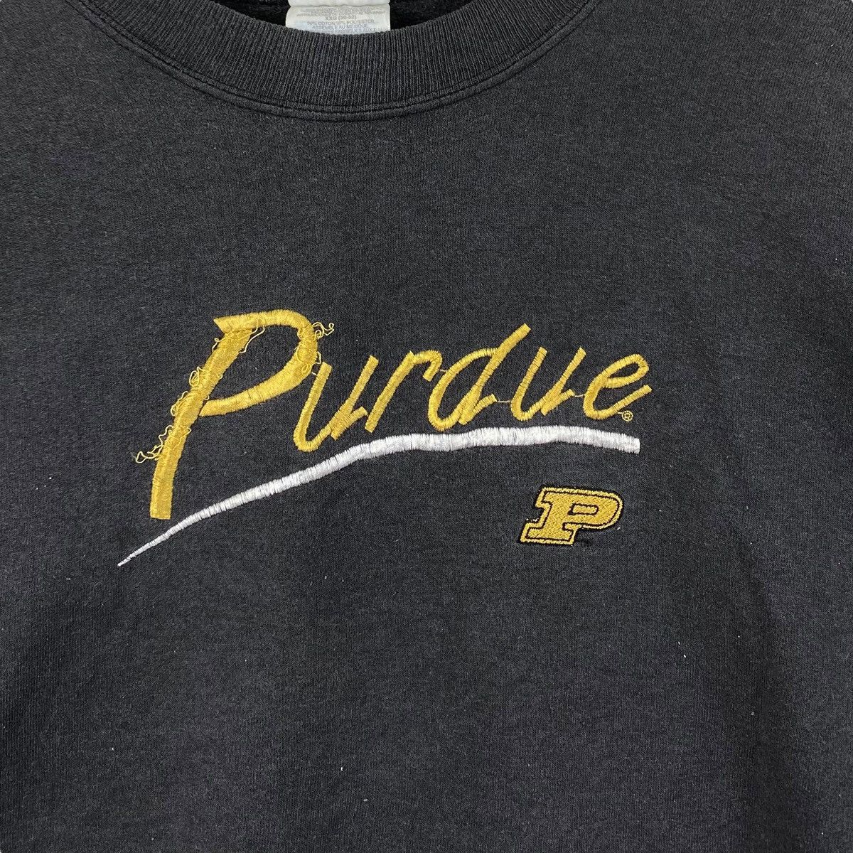 Hanes Vintage 90s PURDUE UNIVERSITY Embroidered Logo Size US XXL / EU 58 / 5 - 3 Thumbnail