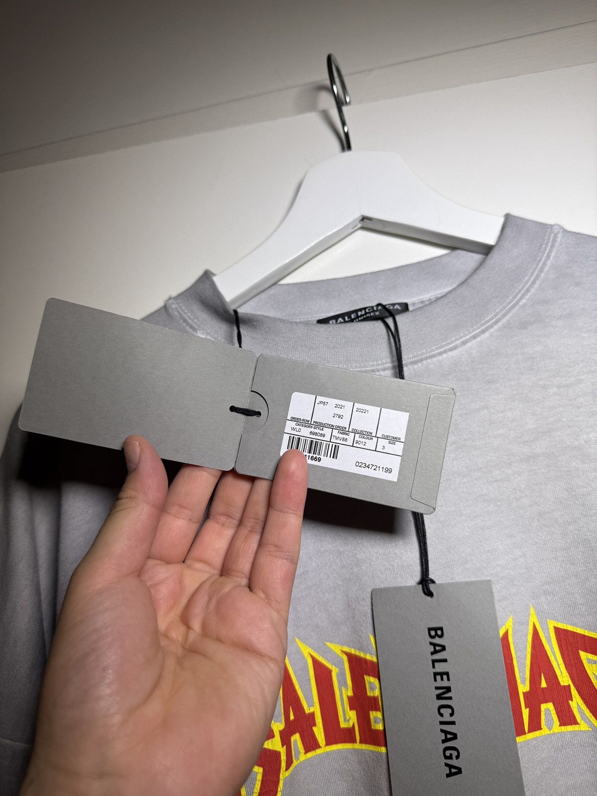 Balenciaga Balenciaga Metal Vintage Oversized T-Shirt Size US L / EU 52-54 / 3 - 6 Thumbnail