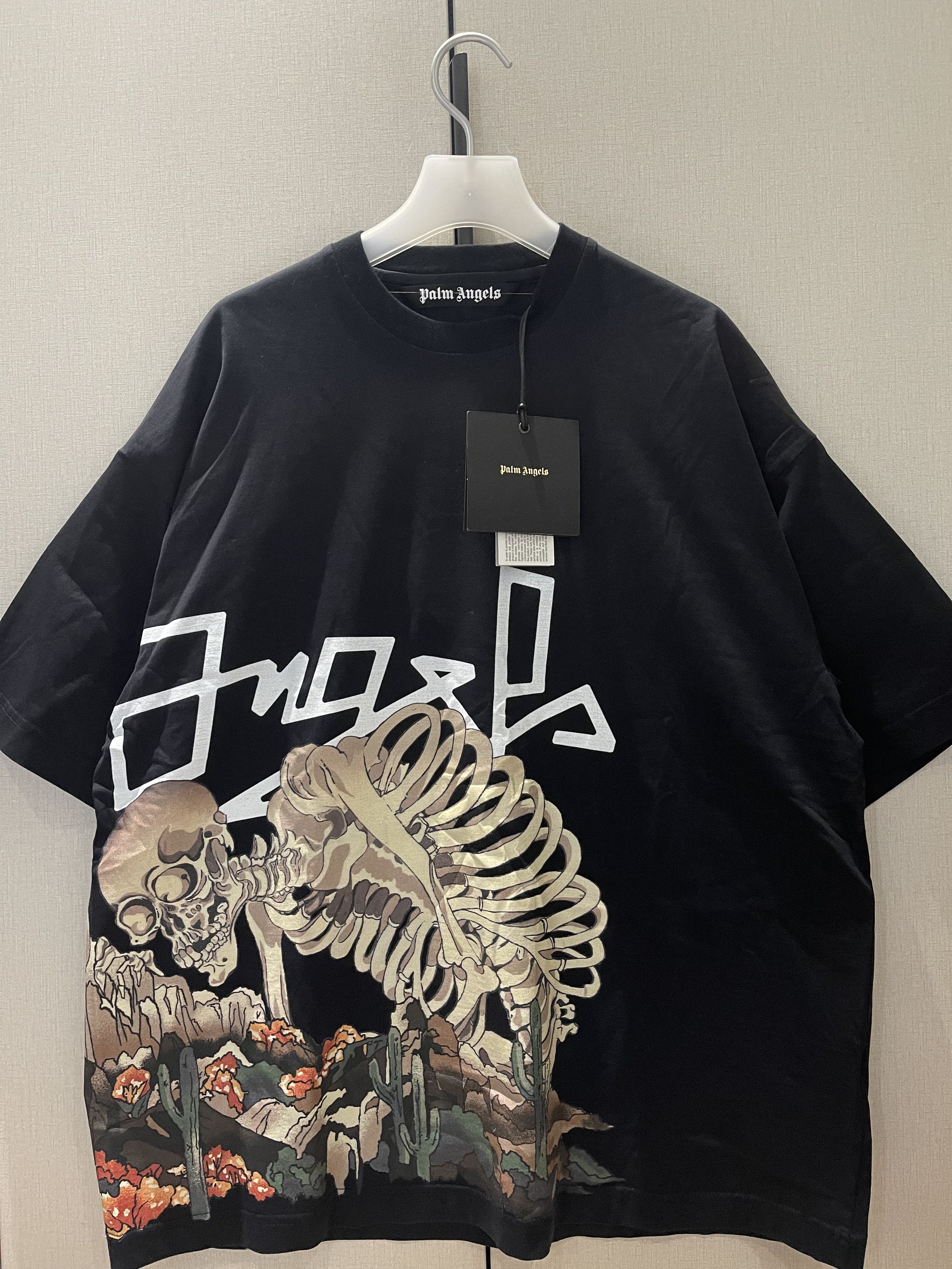 Palm Angels Palm Angels Desert Skull Over Tee Black Multicolo