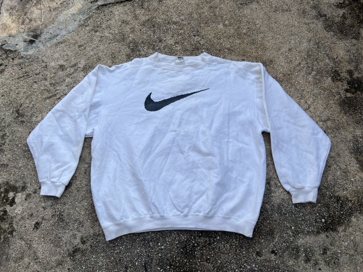 Nike × Vintage Vintage Nike Spell Out Made In USA Sweatshirt Size US L / EU 52-54 / 3 - 1 Thumbnail