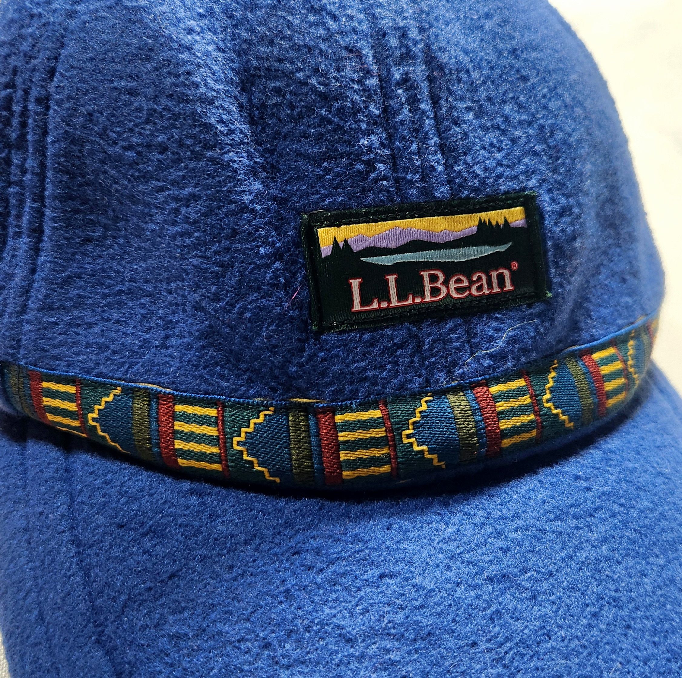 L.L. Bean LL Bean Fuzzy Blue Fleece Winter Baseball Hat SZ S ear flaps Size ONE SIZE - 6 Thumbnail