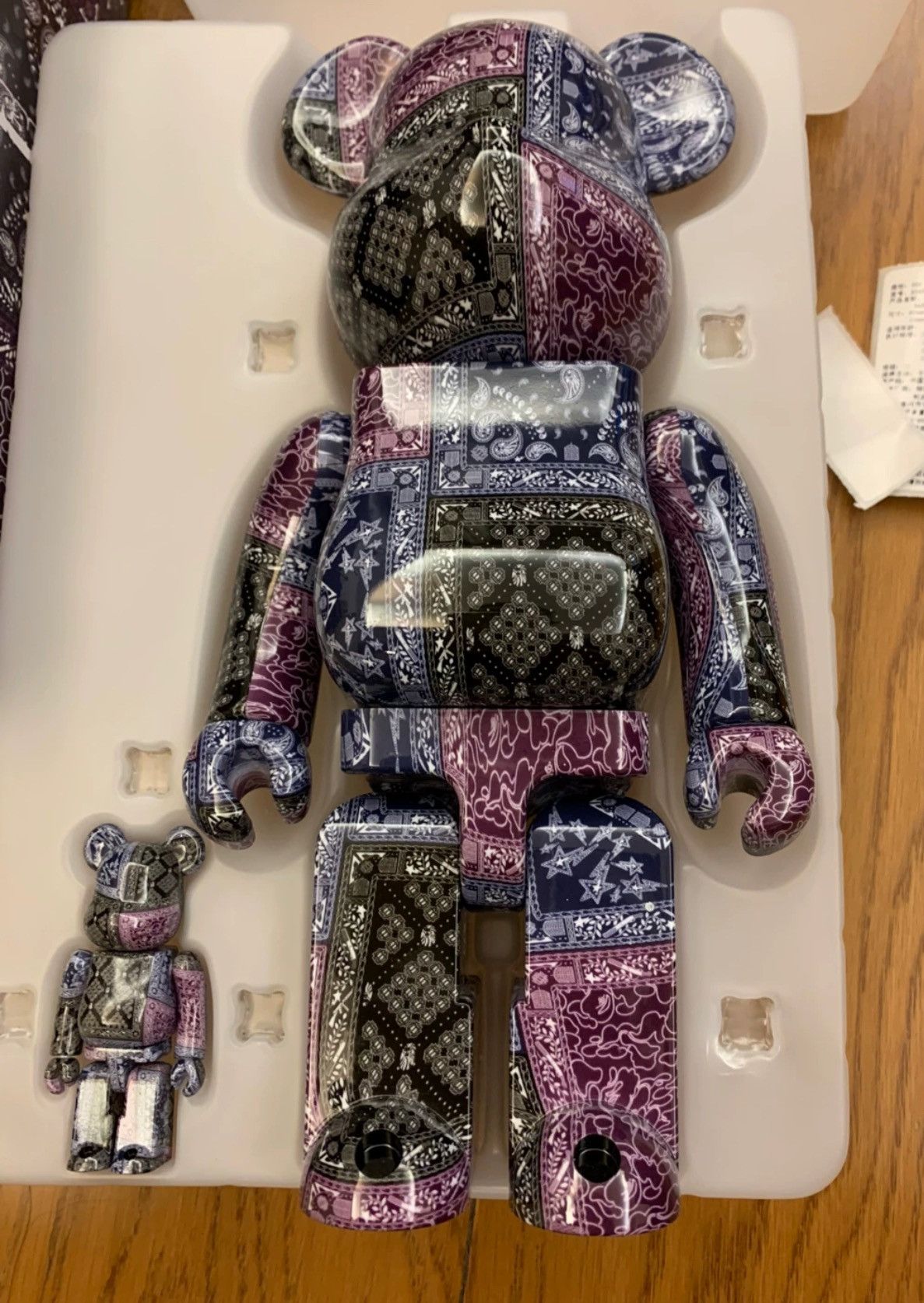 MEDICOM TOY - BE@RBRICK BAPE BLACK BANDANA 1000％ MEDICOM TOY - BE@RBRICK BAPE(R) BLACK BANDANA 1000％