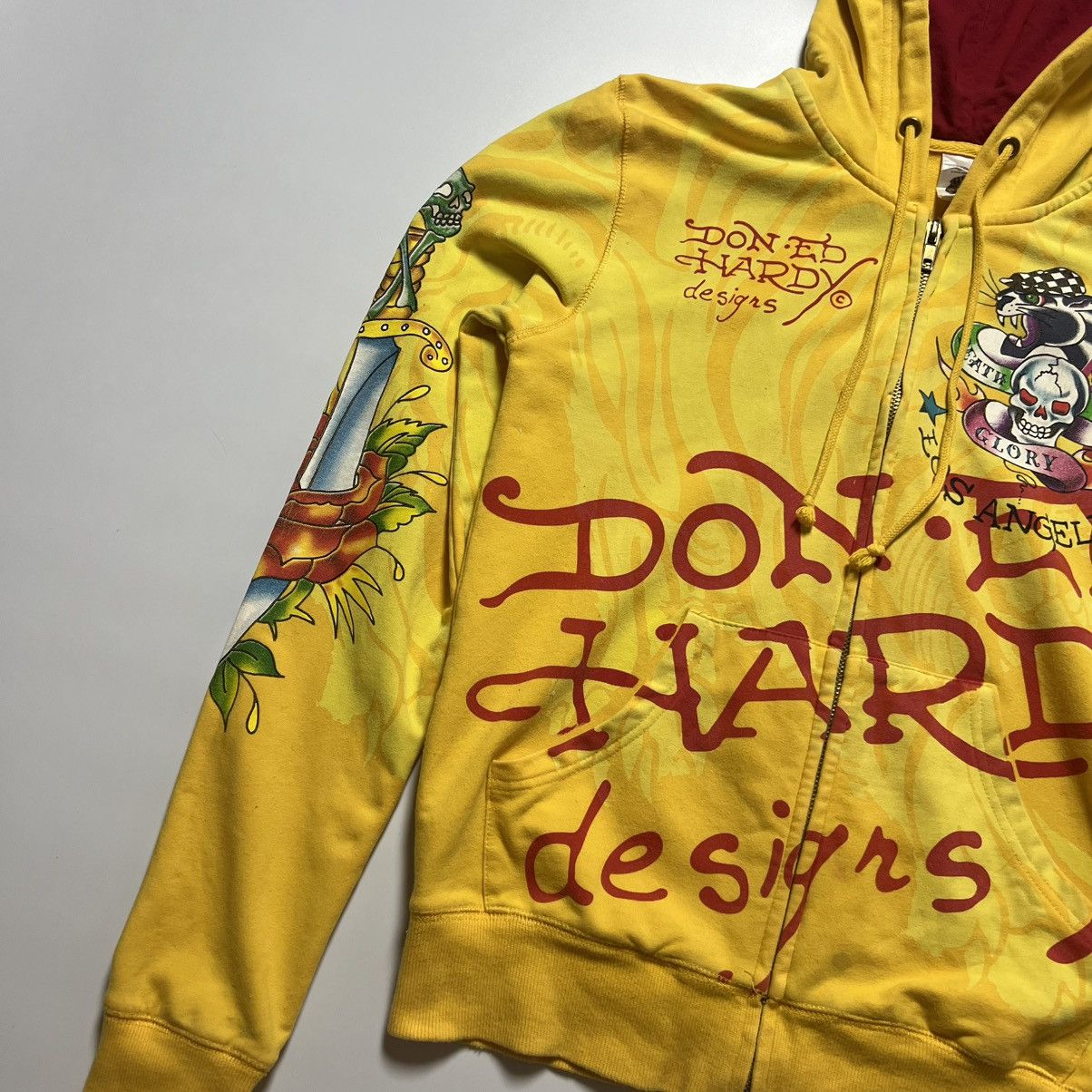 Christian Audigier Ed Hardy Death or Glory by Christian Audigier Hoodie Size S / US 4 / IT 40 - 5 Thumbnail