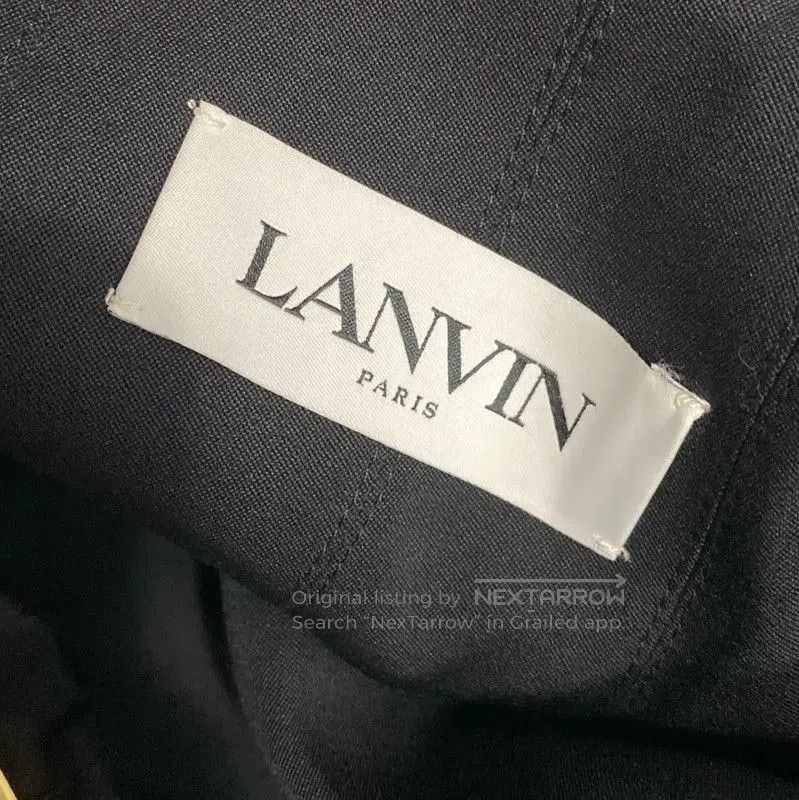 Lanvin Lanvin Black Cotton A-Line Skirt for Summer . Size 26" / US 2 / IT 38 - 6 Thumbnail