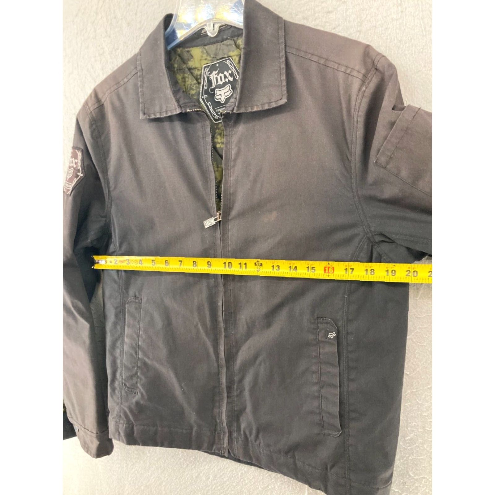 Fox Racing Fox Racing Jacket Mens Small Black Full Zip Accents Quilted Racing Style Casual Outdoor Wallet Size US S / EU 44-46 / 1 - 2 Thumbnail