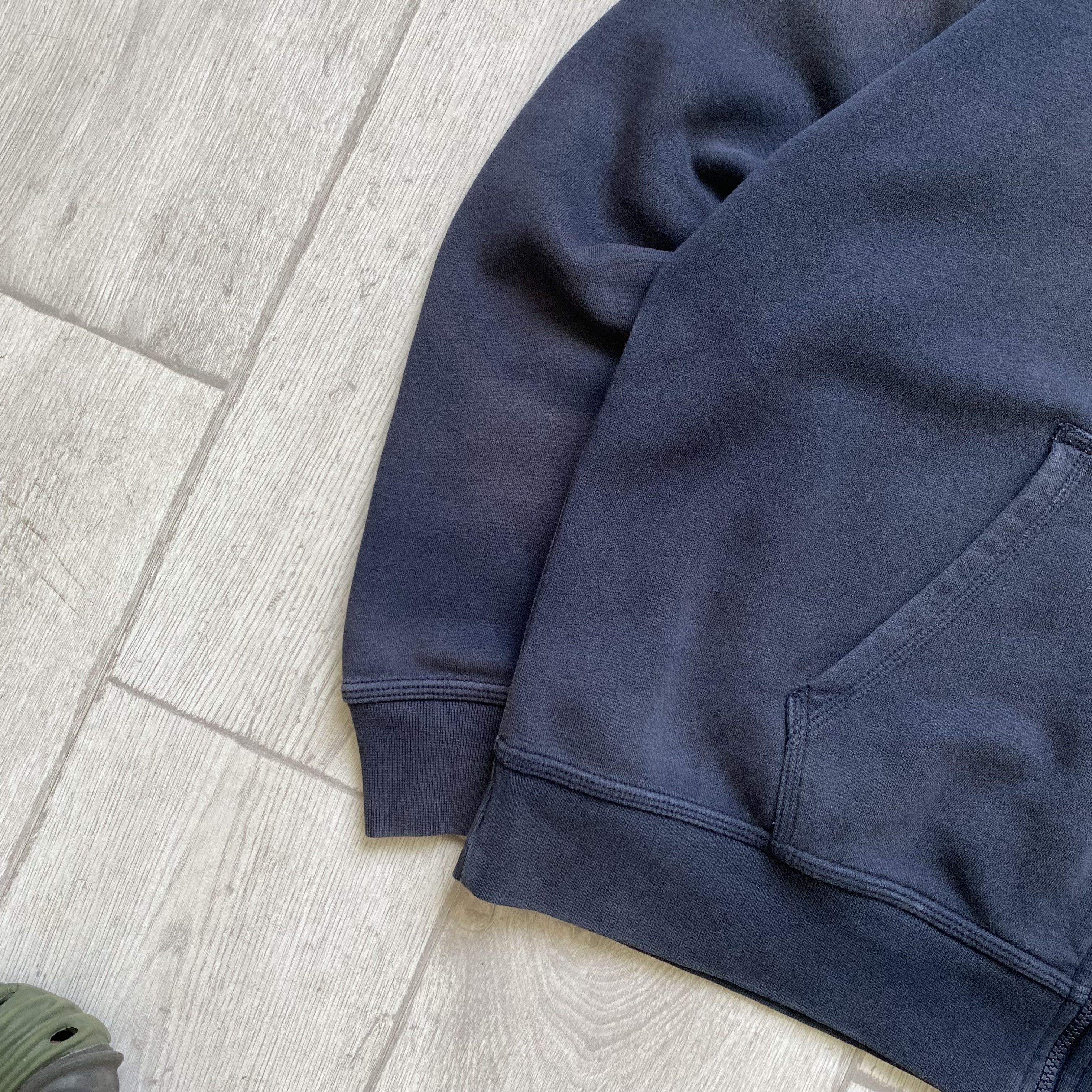 Nike 🦏 Faded Nike Zip up Hoodie Vintage style Skater Surfing Size US XL / EU 56 / 4 - 4 Thumbnail