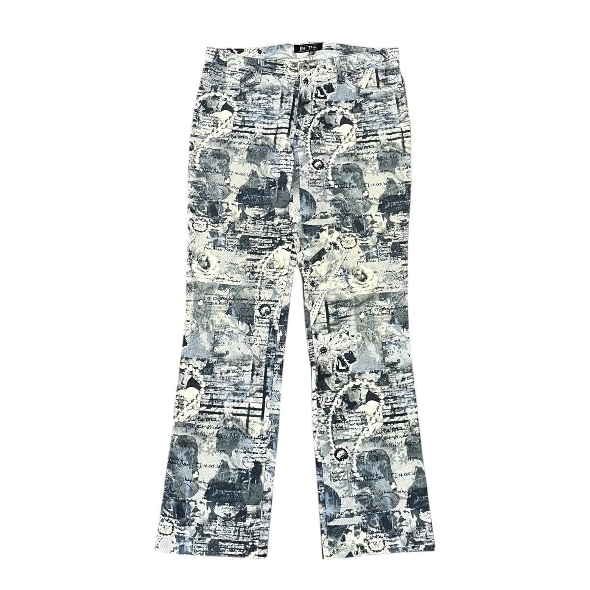 Seditionaries Bat-su Neutral Tone Visul Poetry Stretch Pant Size US 26 / EU 42 - 2 Thumbnail
