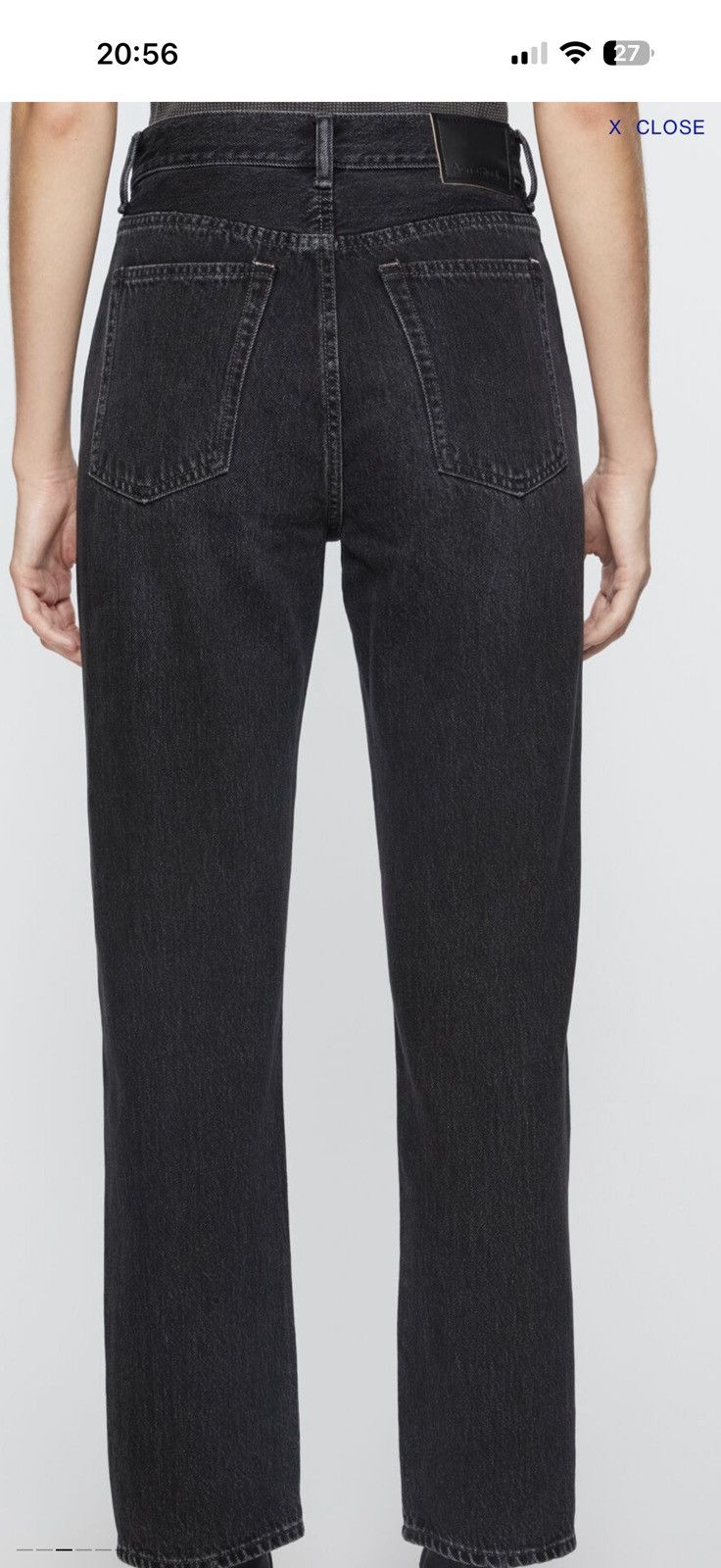 Acne Studios Acne Studios Mece Vintage Black High-Rise Straight Jeans Size 26" / US 2 / IT 38 - 13 Thumbnail