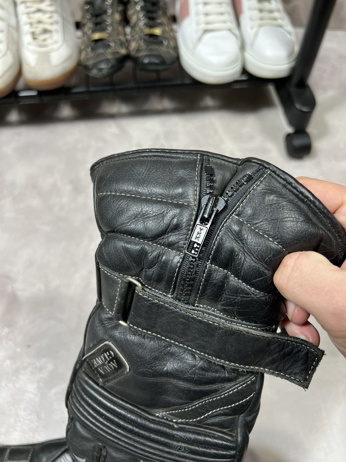 Leather Vintage Frank Thomas Racing Leather Gloves Size ONE SIZE - 10 Thumbnail