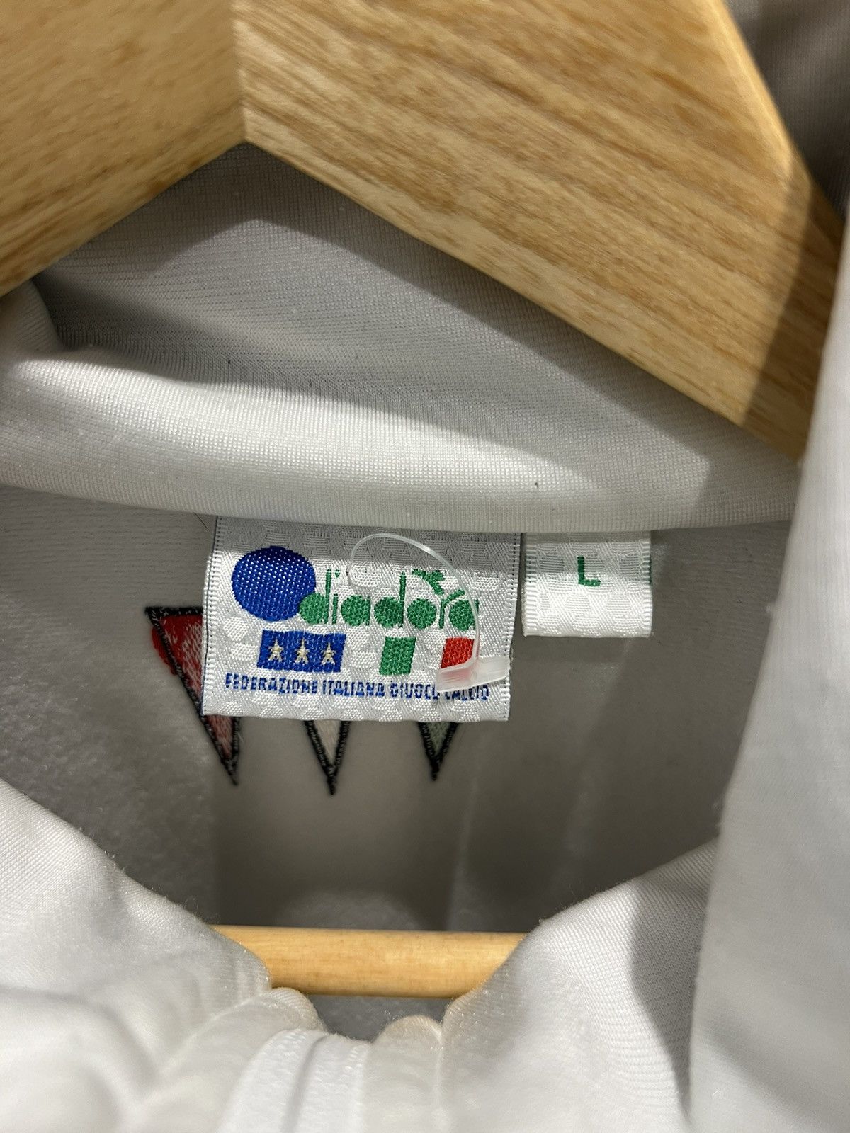 Diadora 90s 1994 Vintage Diadora Italy Team Zip Up Track Jacket Size US L / EU 52-54 / 3 - 13 Thumbnail