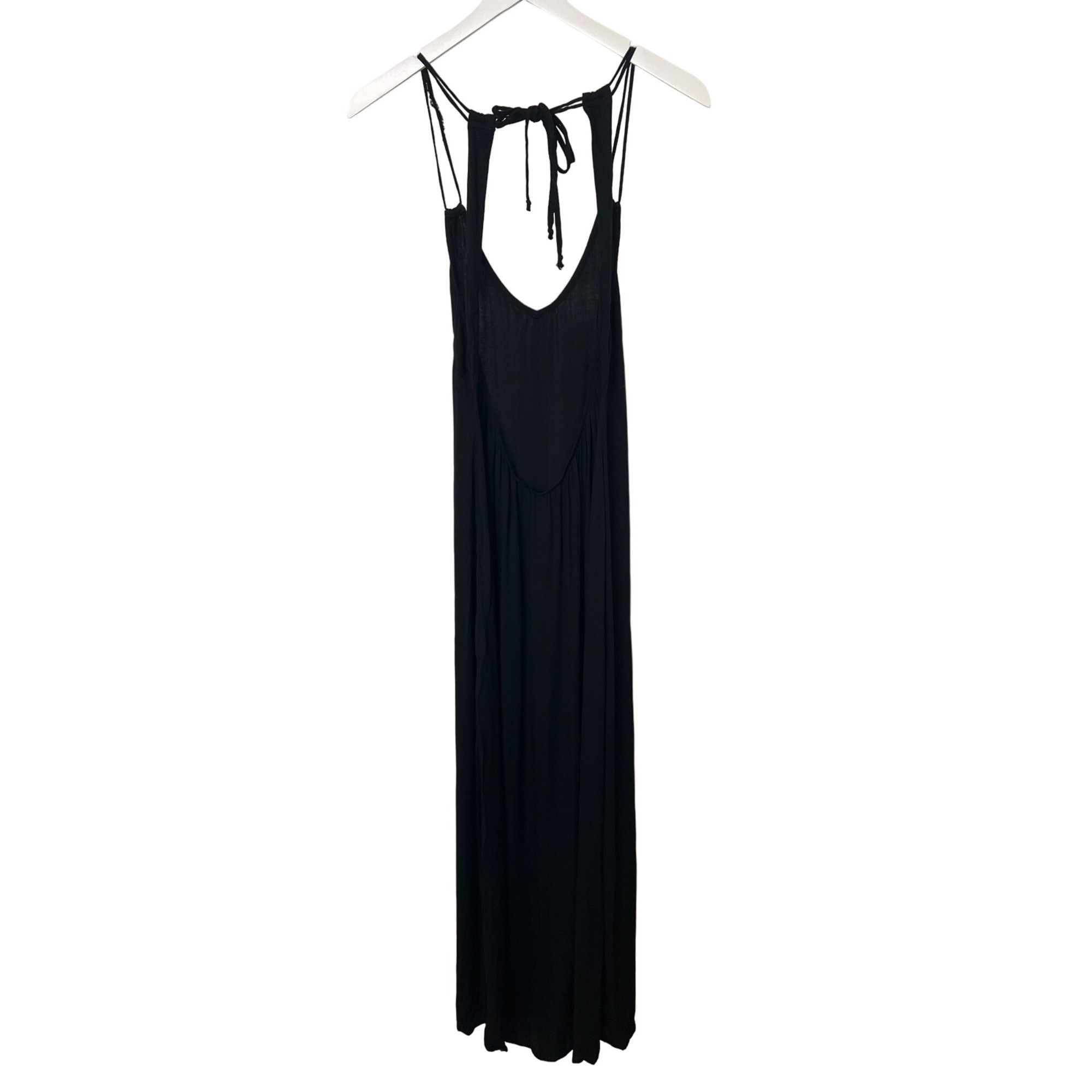Anthropologie Anthropologie Shoreline Black Open-Back Maxi Dress Size XS / US 0-2 / IT 36-38 - 7 Thumbnail
