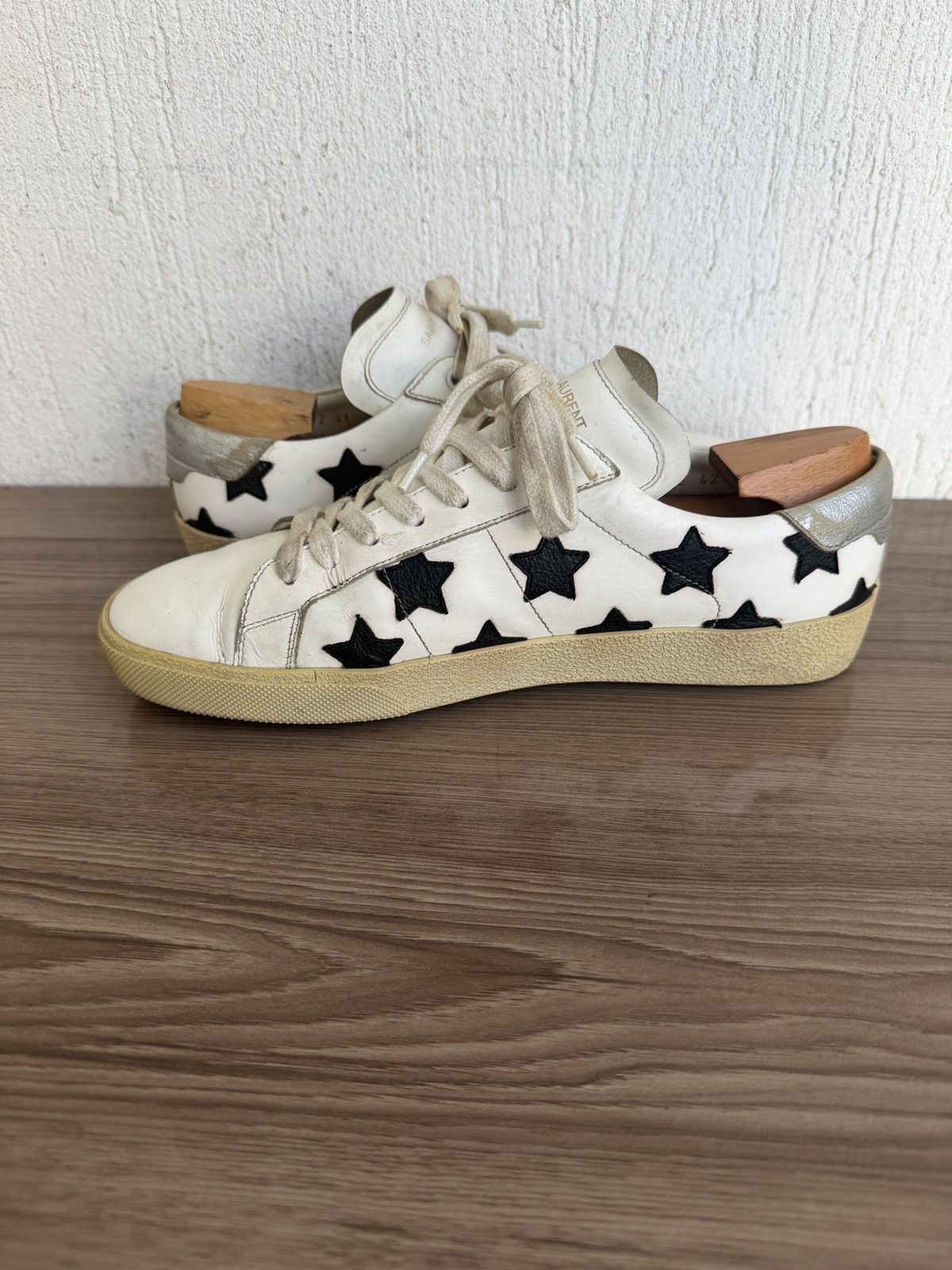 Saint Laurent Paris Ss15 court classic star trainers Size US 8.5 / EU 41-42 - 13 Thumbnail
