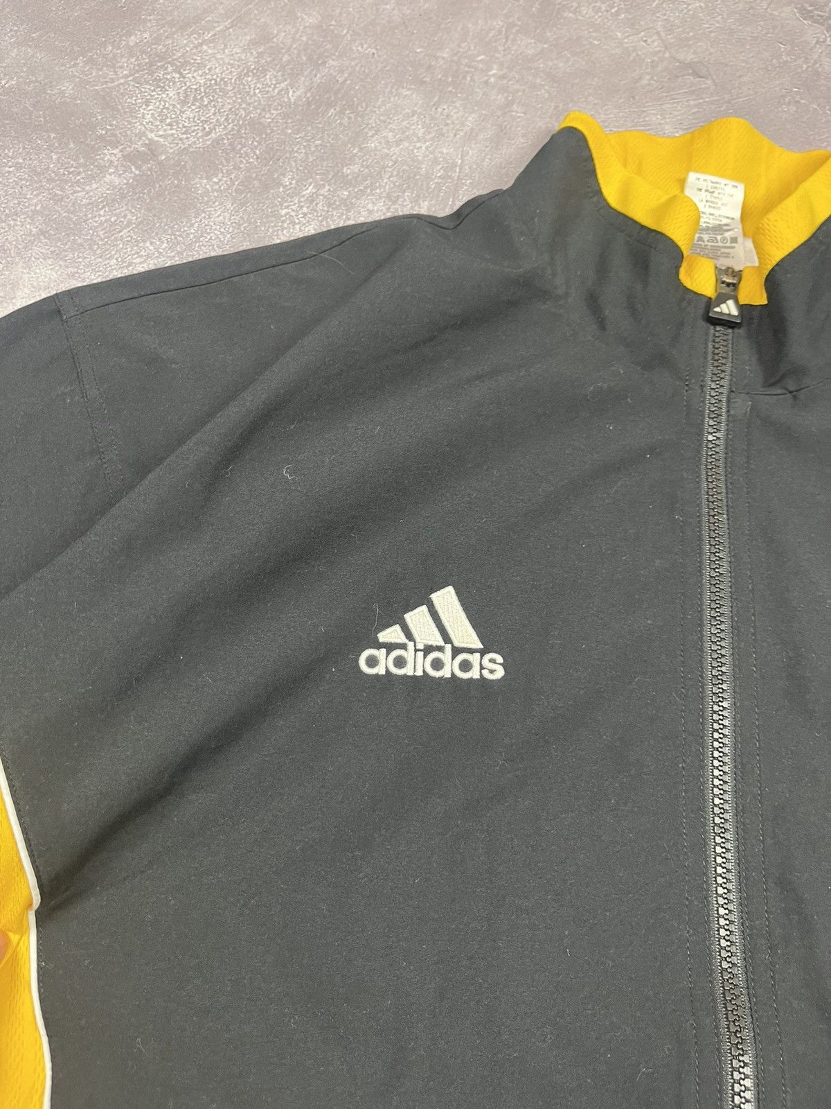 Adidas Vintage Adidas Soccer Jacket Yellow/Black SV POLICH/SCHLEICH Size US L / EU 52-54 / 3 - 8 Thumbnail