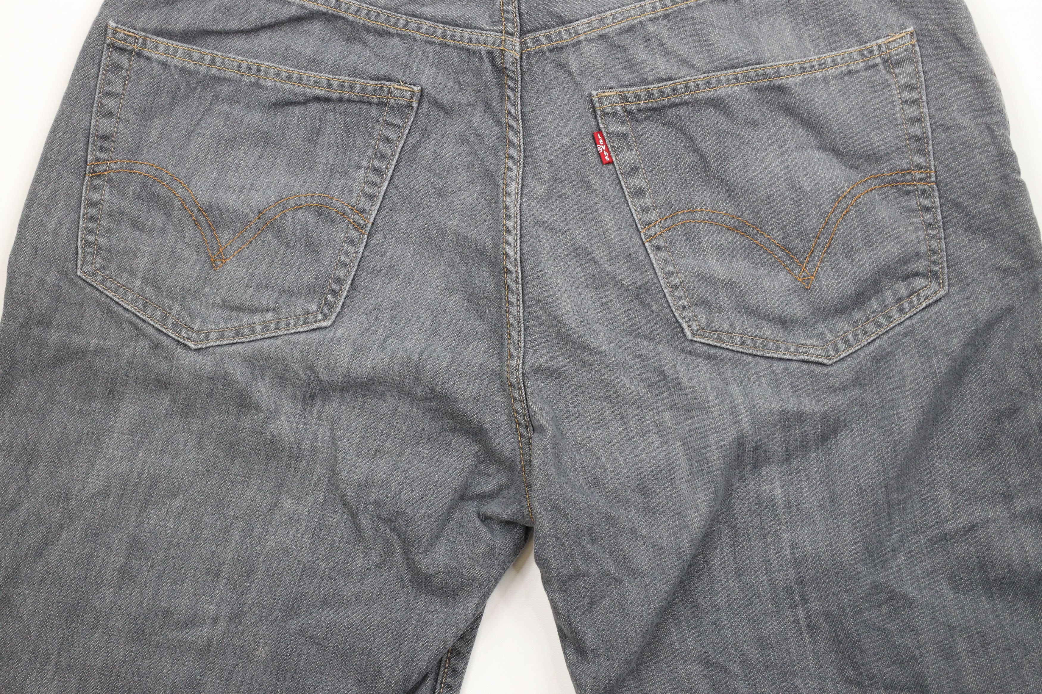 Levi's × Vintage Vintage Y2K Levis 569 Fit Denim Jean Shorts Jorts Gray Size US 34 / EU 50 - 12 Thumbnail