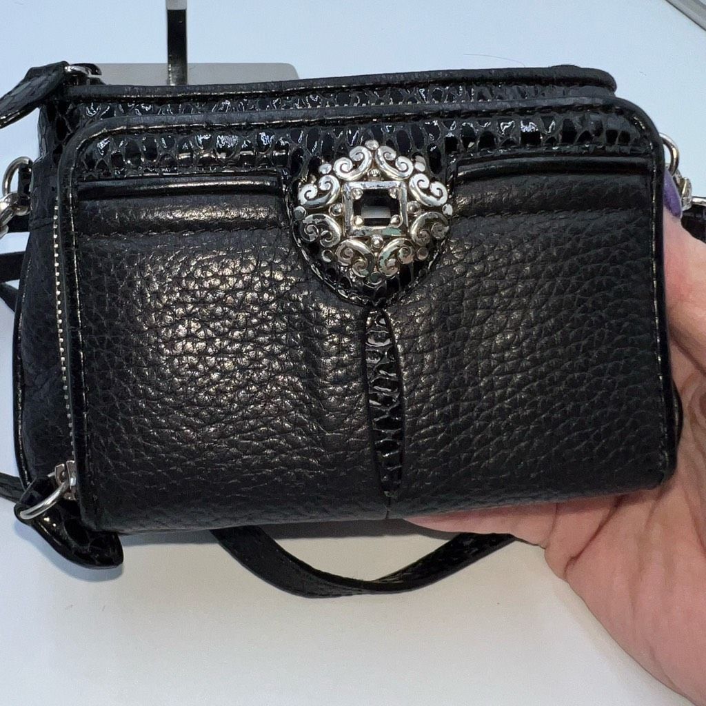 Brighton Brighton Vintage Small Crossbody Croc Embossed Wallet Size ONE SIZE - 3 Thumbnail