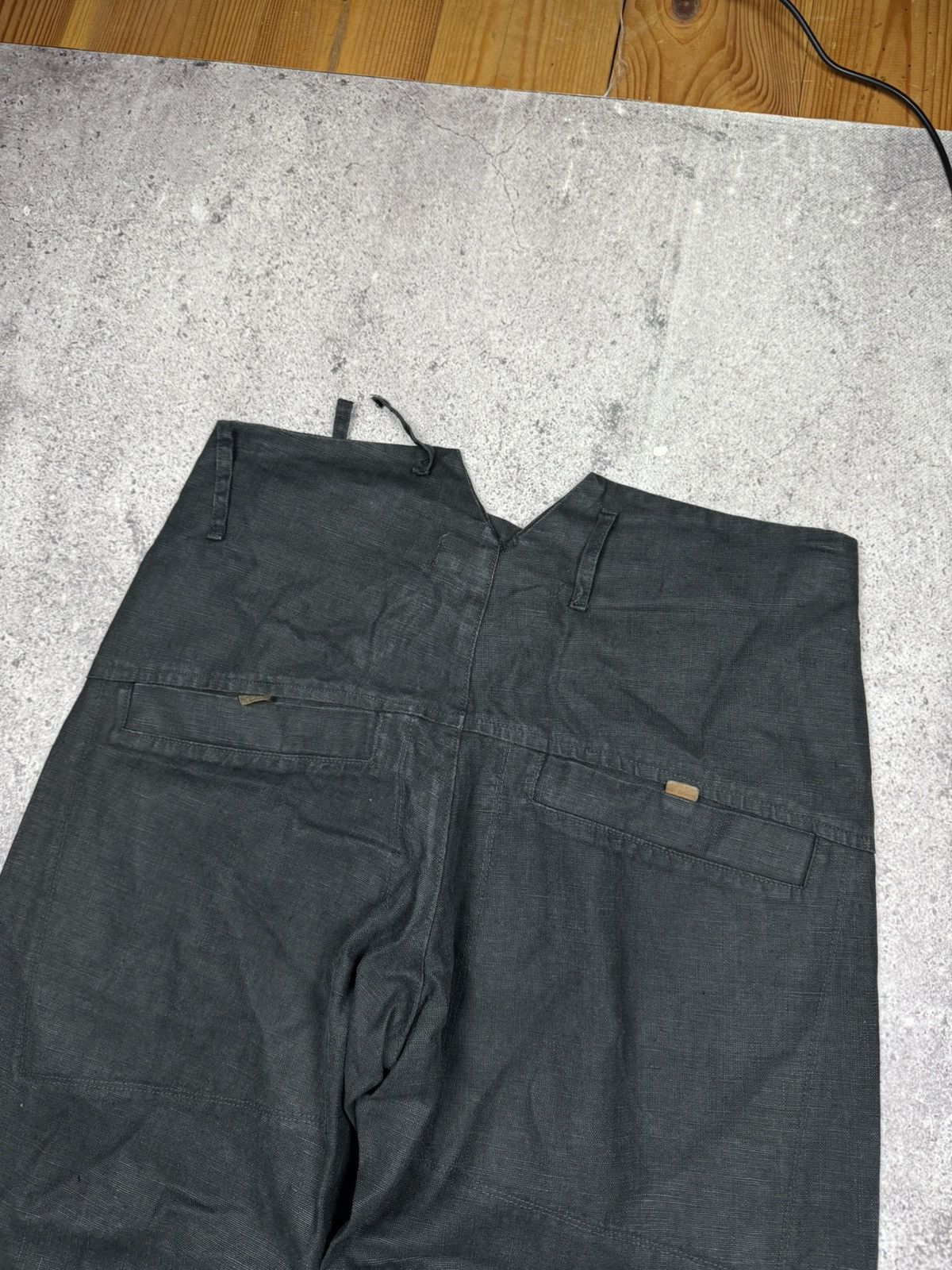SYNGMAN CUCALA Avant Garde SYNGMAN CUCALA Linen Pants Rick Owens Style Rare Size US 30 / EU 46 - 8 Thumbnail