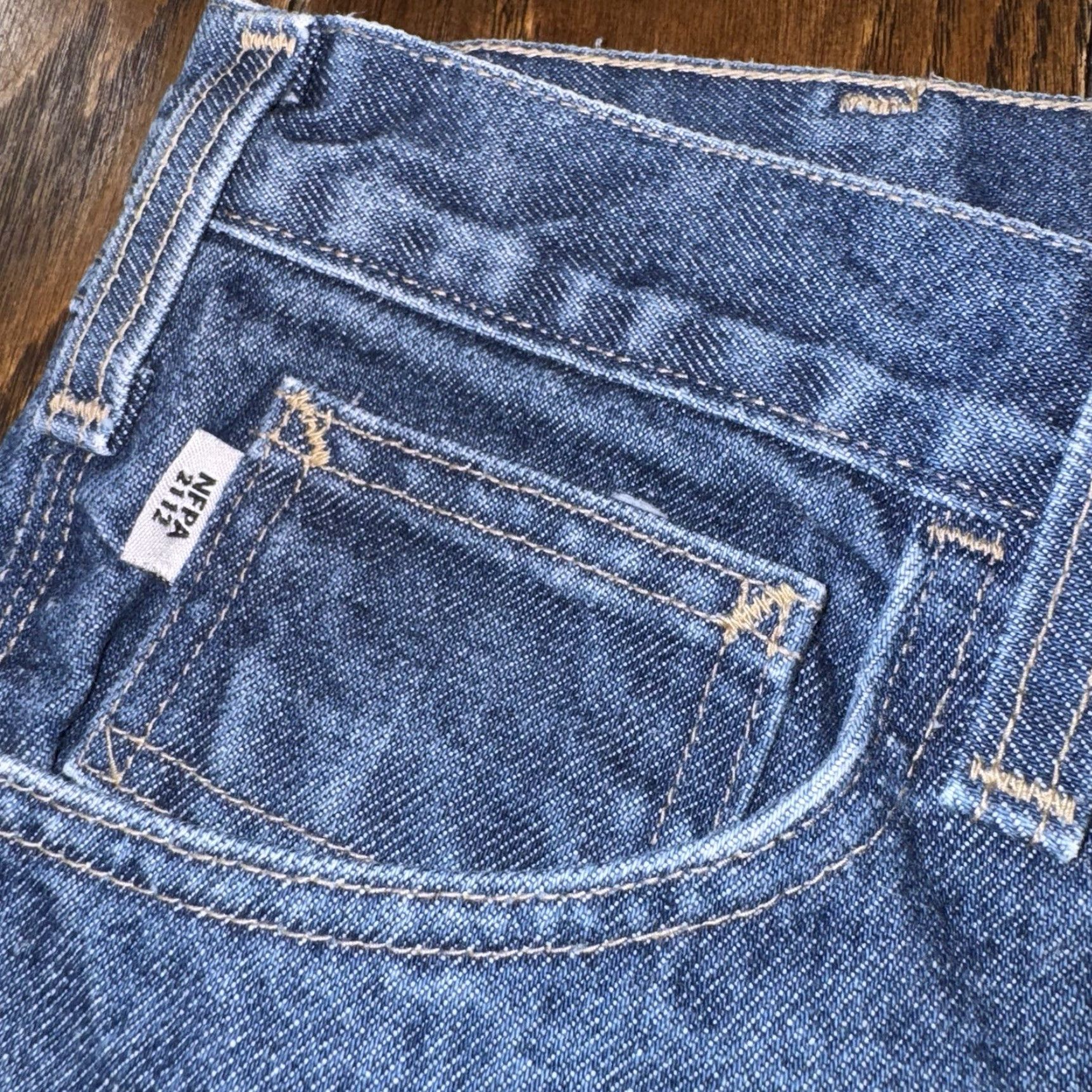 Carhartt VINTAGE Carhartt Jeans Mens 42x30 Flame-Resistant FR Work Carhartt Double Knee Denim Blue 90s Grunge Mens Size US 42 / EU 58 - 4 Thumbnail