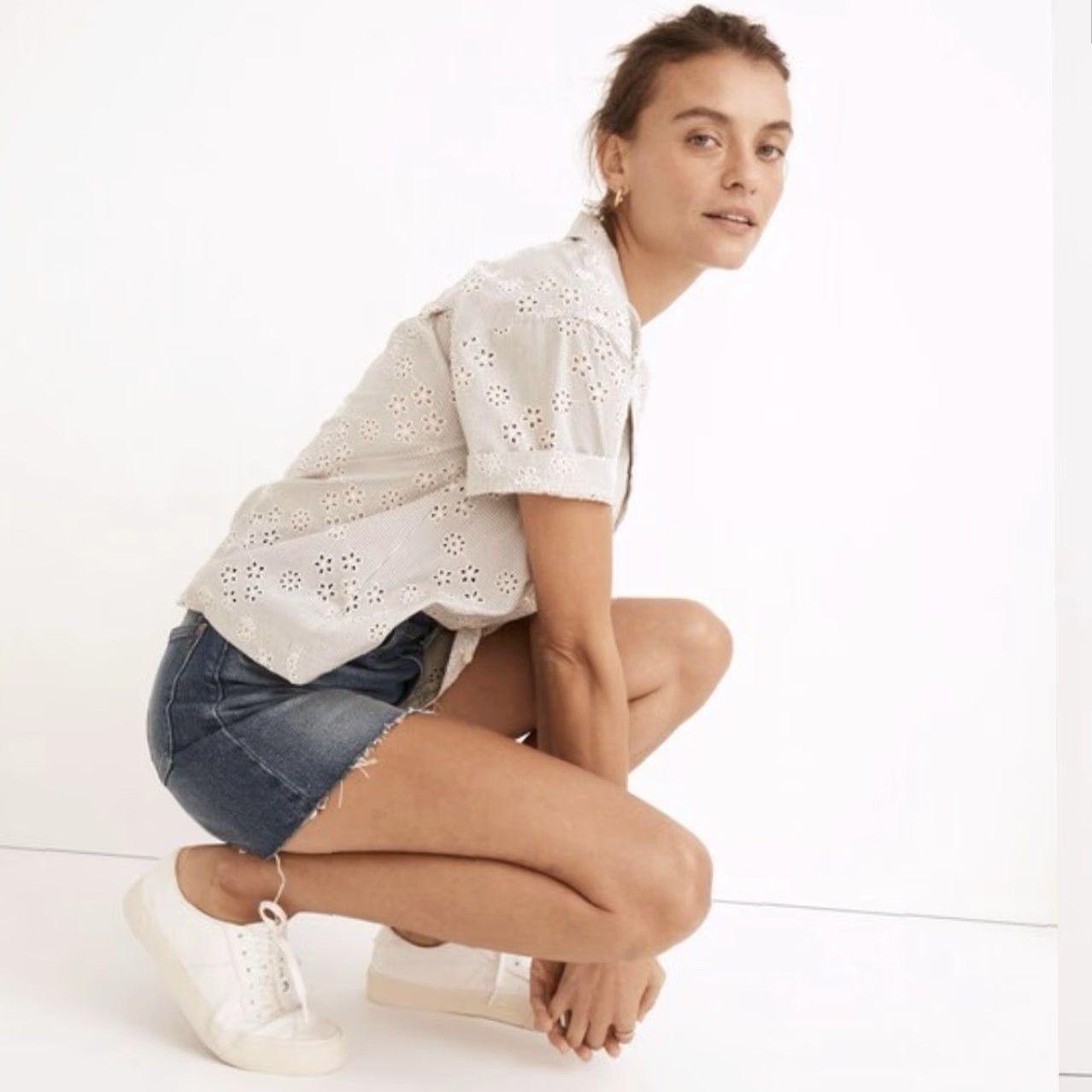 Madewell Madewell The Perfect Long Jean Short Lanewood Wash Size 24 Jeans Vintage No? Skip—Use Non-Vintage Size 42" / US 20 - 6 Thumbnail