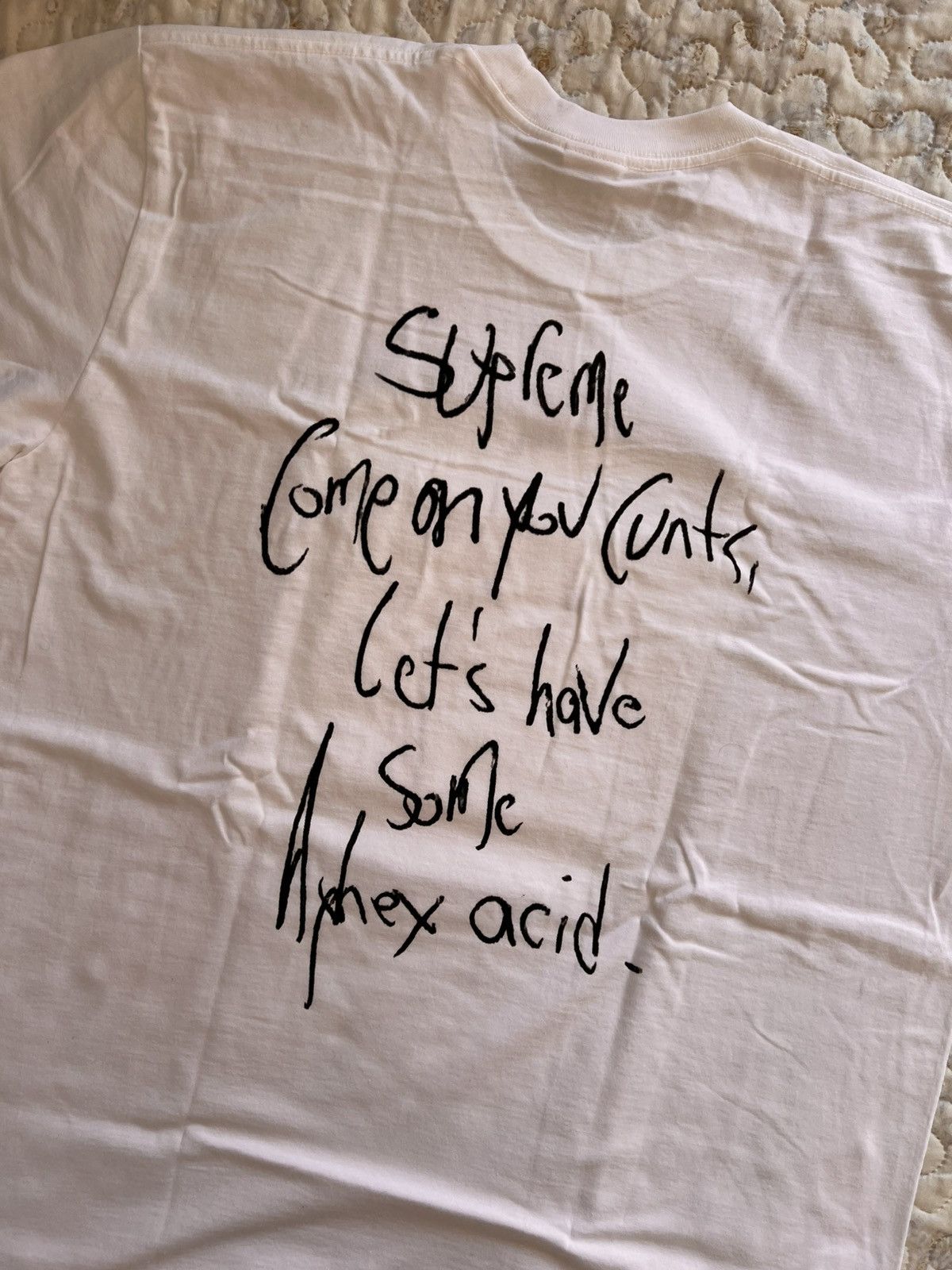 Supreme XL Supreme x Aphex Twin Windowlicker tee Tshirt white logo Size US XL / EU 56 / 4 - 16 Thumbnail