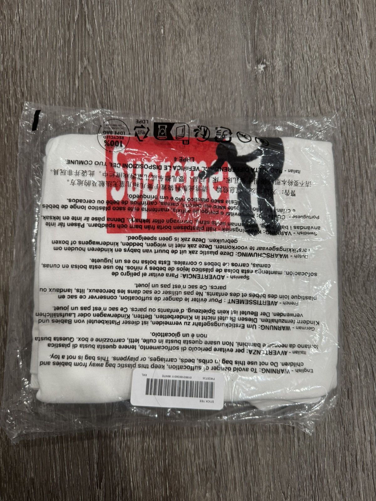 トップス Supreme Stick Tee XXL White Supreme Stick Tee White Size XXL FW25 | eBay