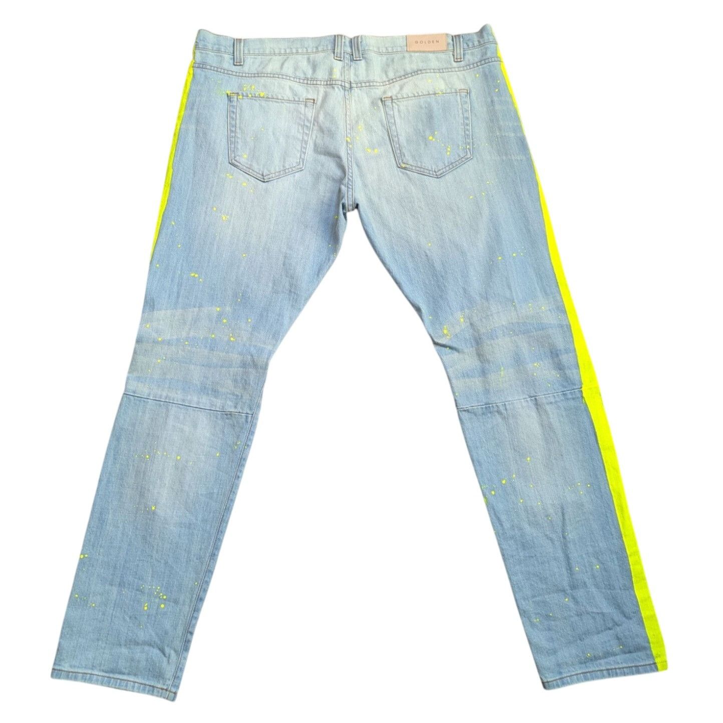 Other Golden Distressed Jeans Yellow Stripe Men 44 Streetwear Skat Size US 44 / EU 60 - 2 Thumbnail