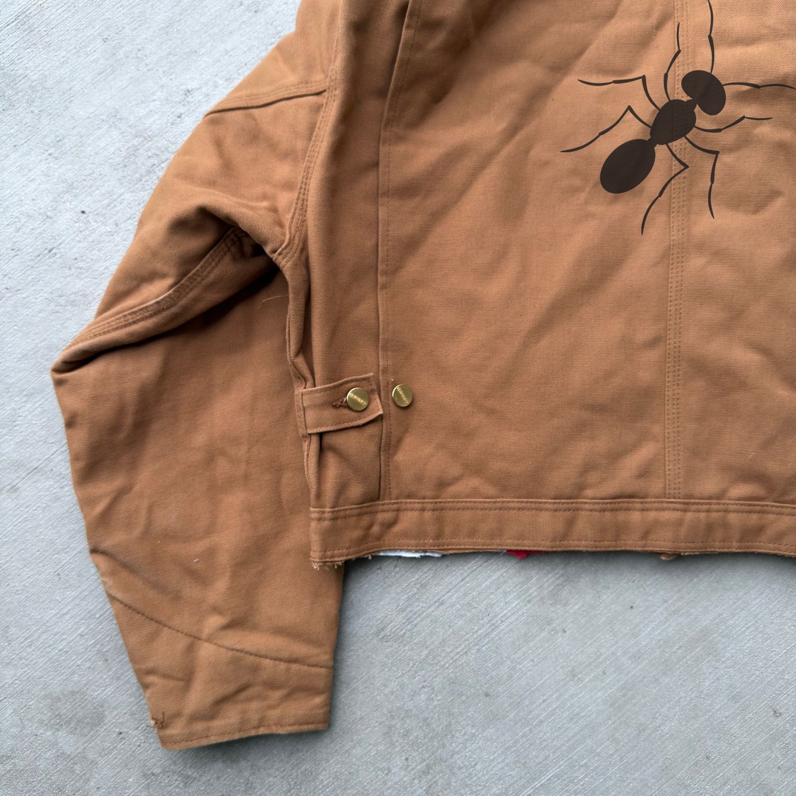 Carhartt × Vintage Carhartt brown cropped Detroit style work wear jacket Size US L / EU 52-54 / 3 - 7 Thumbnail