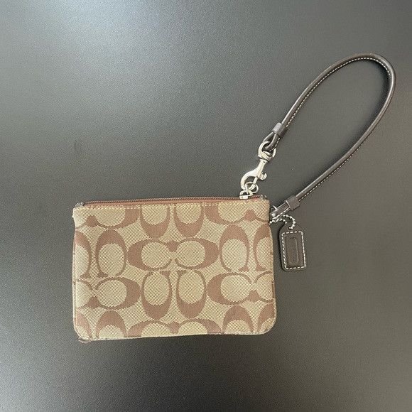 Coach Coach Signature Canvas Zip Pouch Size ONE SIZE - 2 Thumbnail