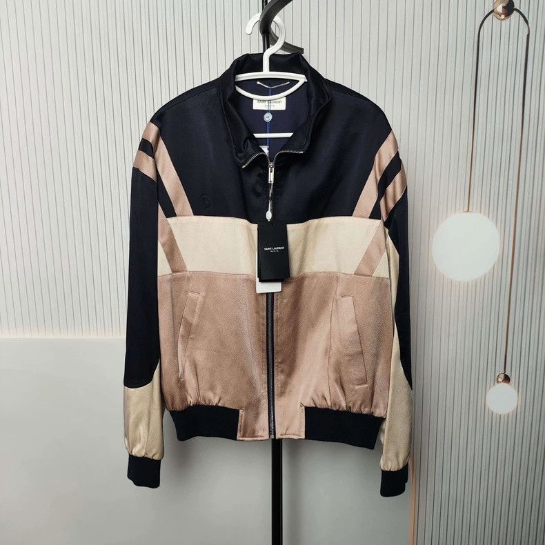 YSL Men's Multi-color Teddy Jacket