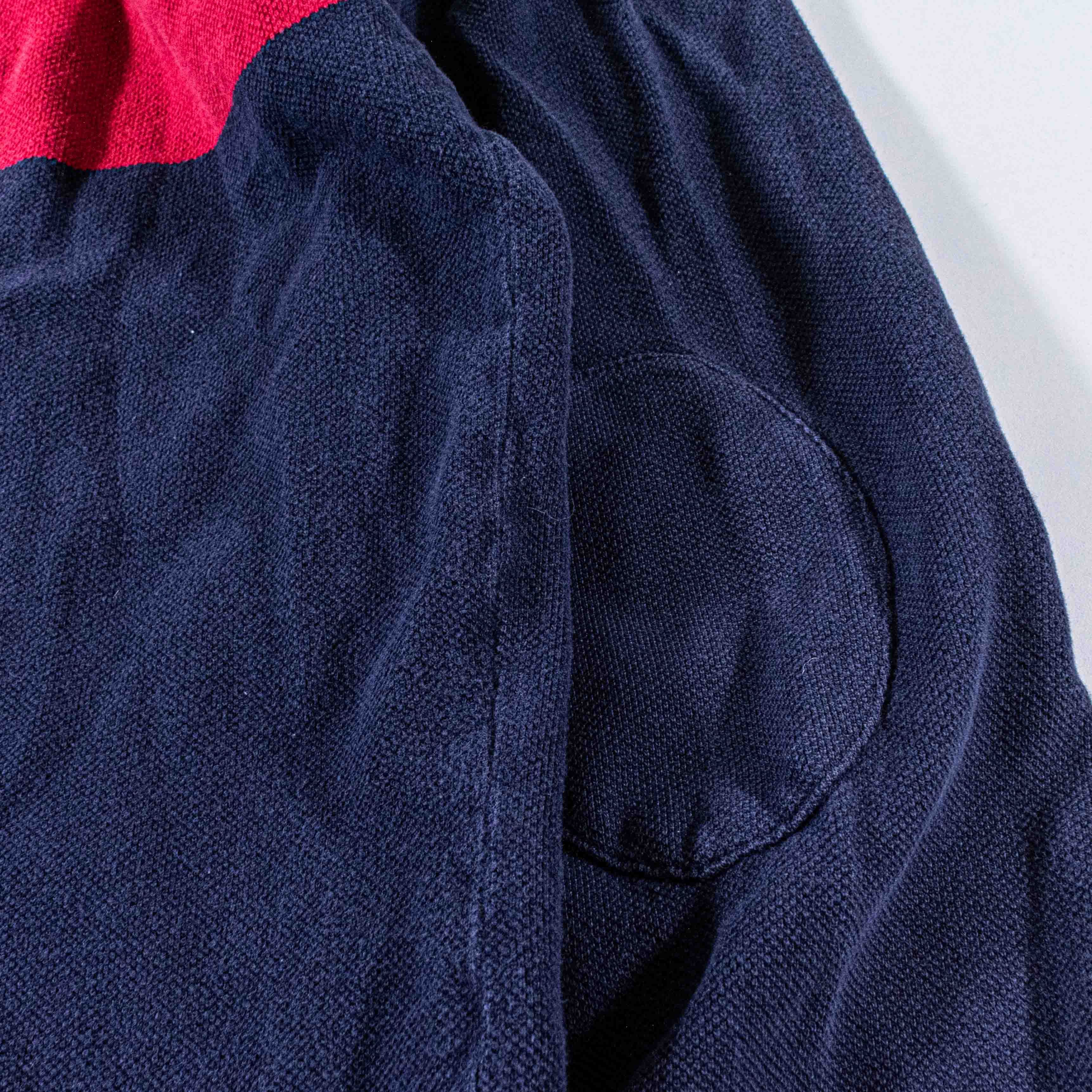 Polo Ralph Lauren Polo Ralph Lauren Rugby Shirt Striped Knit Elbow Patch Size US XXL / EU 58 / 5 - 9 Thumbnail