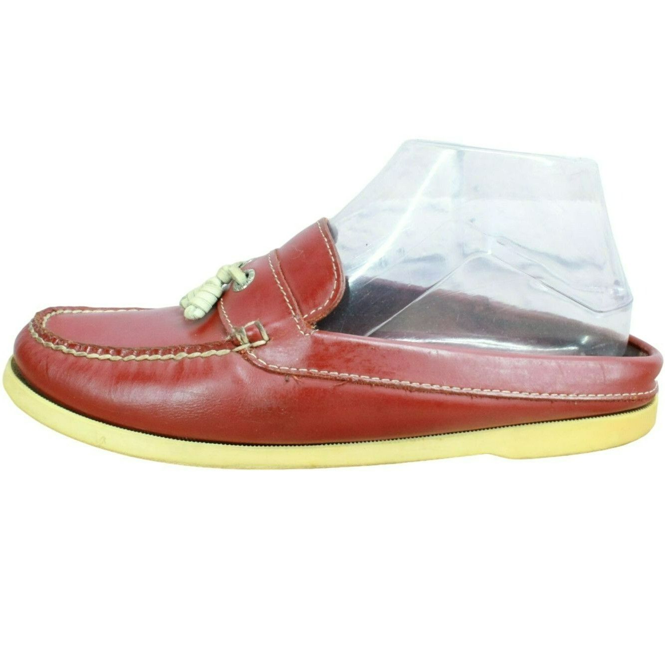 L.L. Bean × Leather LL Bean Women's Leather Slip On Moccasin Casual Flat Mules Size US 6.5 / IT 36.5 - 2 Thumbnail