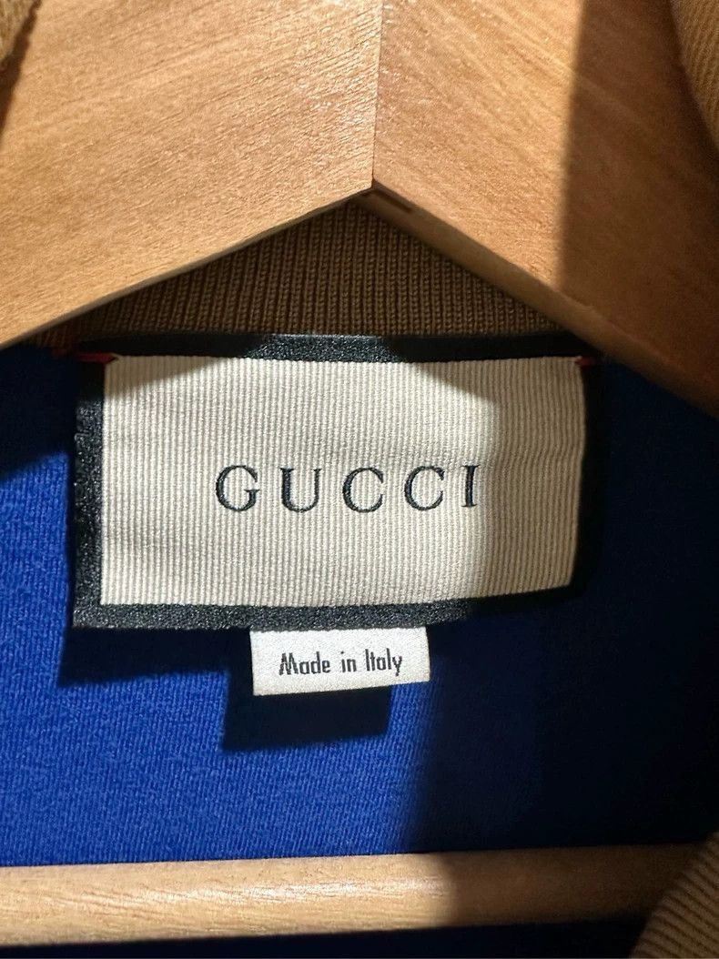 Gucci Gucci Red and blue stitching striped old flower logo jacket Size US S / EU 44-46 / 1 - 3 Thumbnail