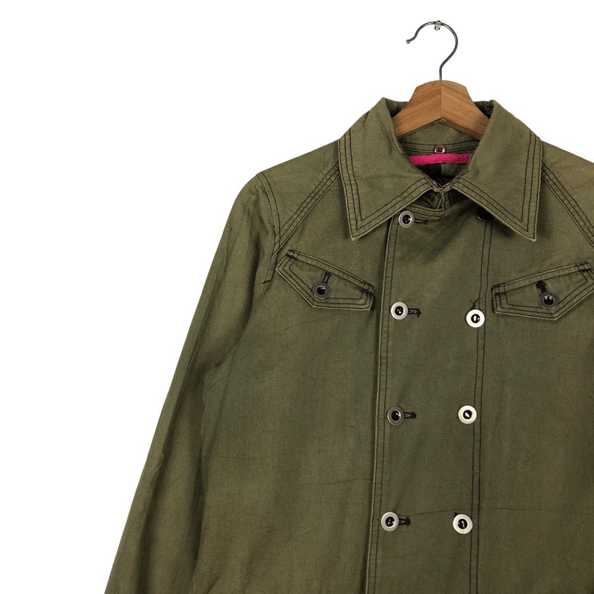 Hysteric Glamour 🔥VINTAGE LONG JACKET ALGON QUINS MILITARY DESIGN JAPAN MADE Size US M / EU 48-50 / 2 - 6 Thumbnail