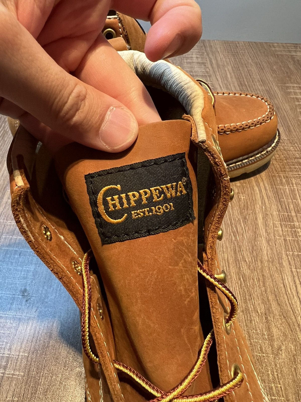 Chippewa Men's Chippewa Edge Walker 6in Moc Toe Boots EE Width Size 9 Size US 9 / EU 42 - 7 Thumbnail