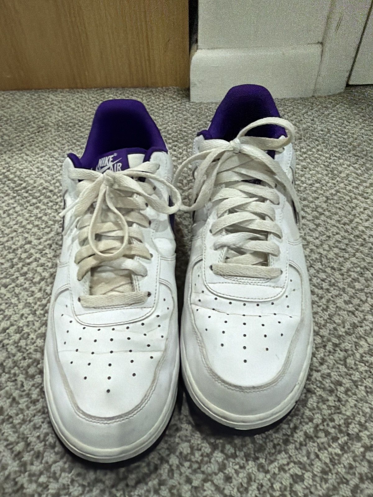 Nike Air Force 1 size 11.5 Purple Hand-Painted Size US 11.5 / EU 44-45 - 5 Thumbnail