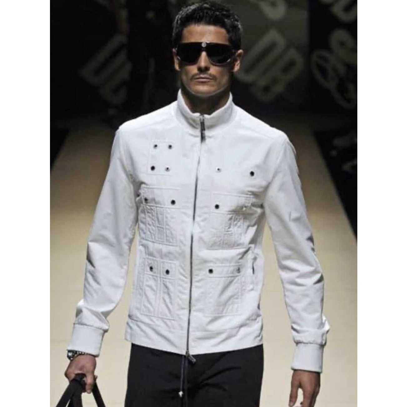 Dirk Bikkembergs S/S09 White Sports Couture Button Jacket Size US L / EU 52-54 / 3 - 2 Thumbnail