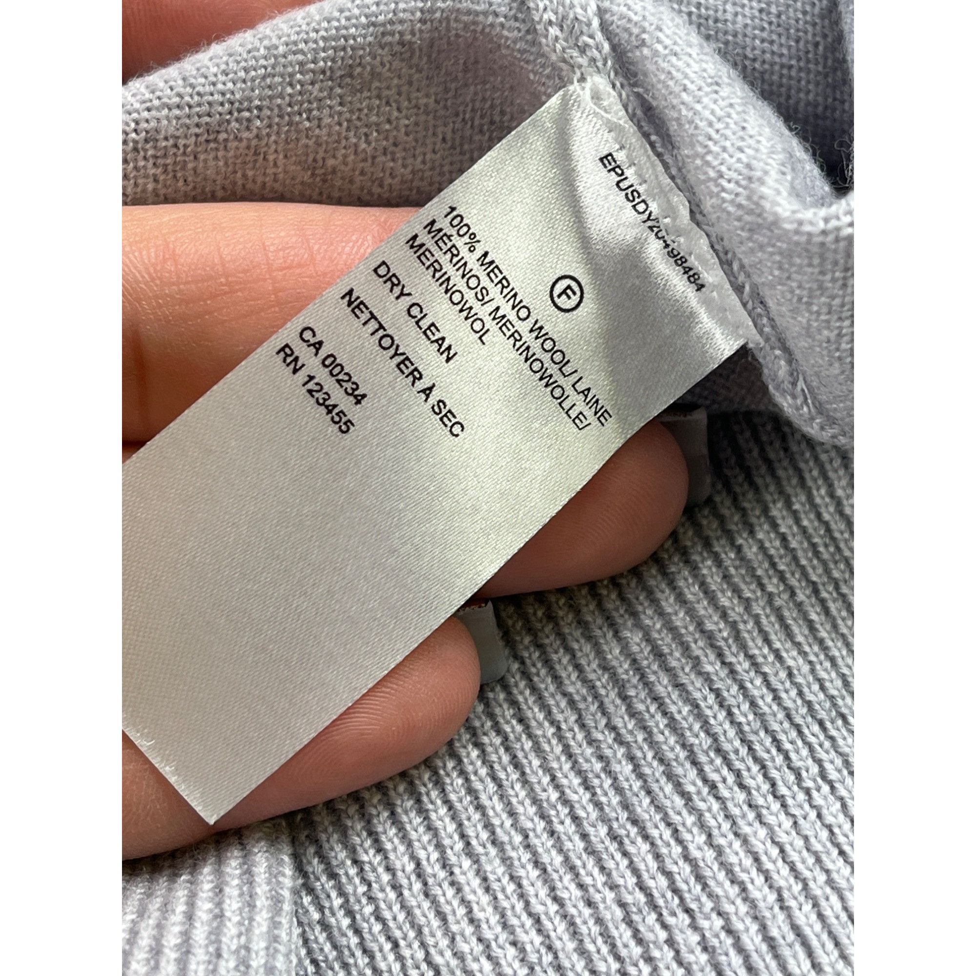 Lord & Taylor Lord & Taylor SKU 7700 Womens Gray Crew Neck Sweater Size L Size L / US 10 / IT 46 - 12 Thumbnail