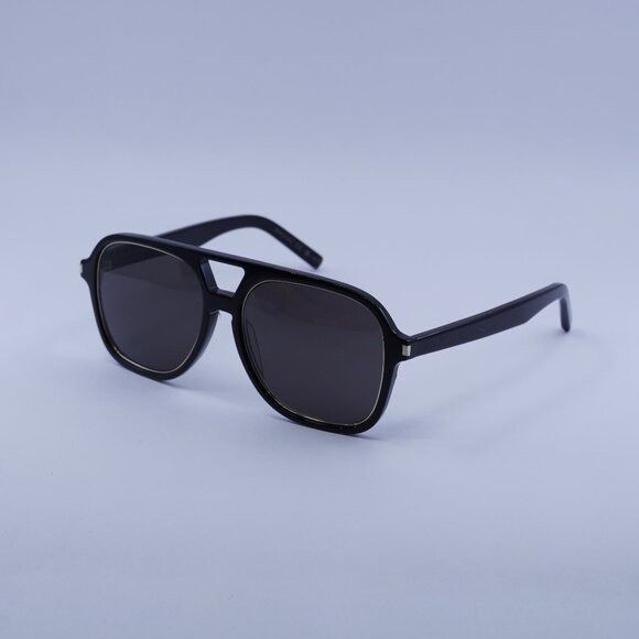 Saint Laurent Paris 🕶️ New Saint Laurent SL602 RIM 001 Sunglasses - Black Frame Size ONE SIZE - 3 Thumbnail