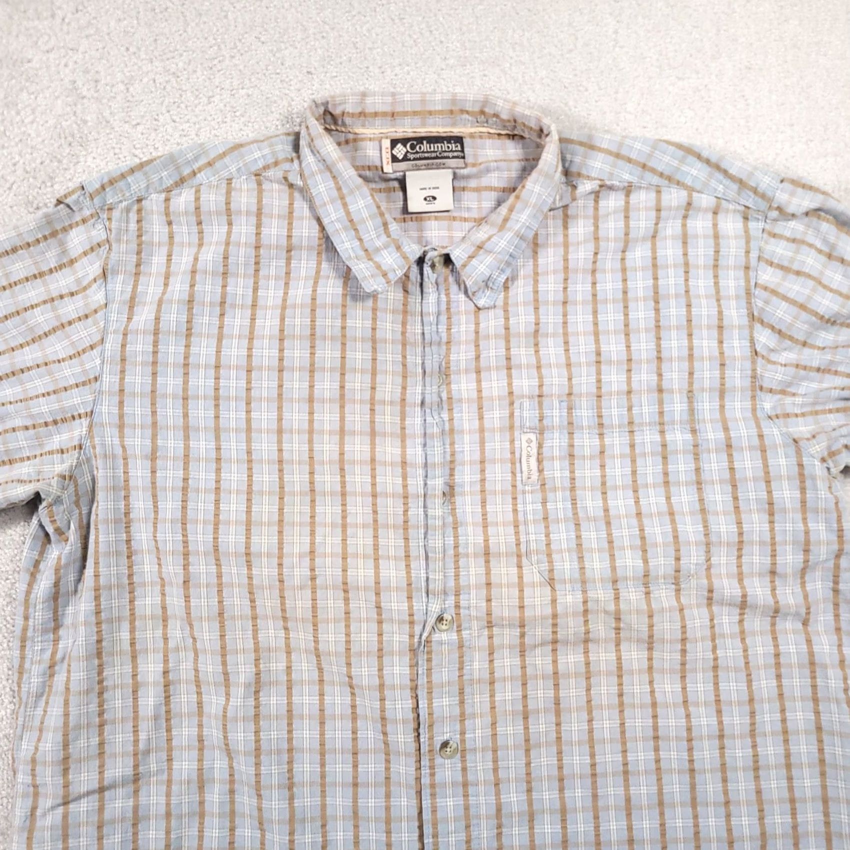 Vintage Columbia XCO Shirt Mens XL Short Sleeve Button Up Fishing Grunge Outdoor Shirt Size US XL / EU 56 / 4 - 3 Thumbnail