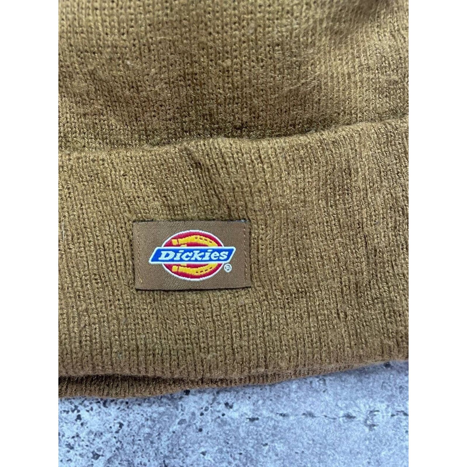 Dickies × Vintage Vintage Dickies Brown Knit Beanie Hat Size ONE SIZE - 4 Thumbnail
